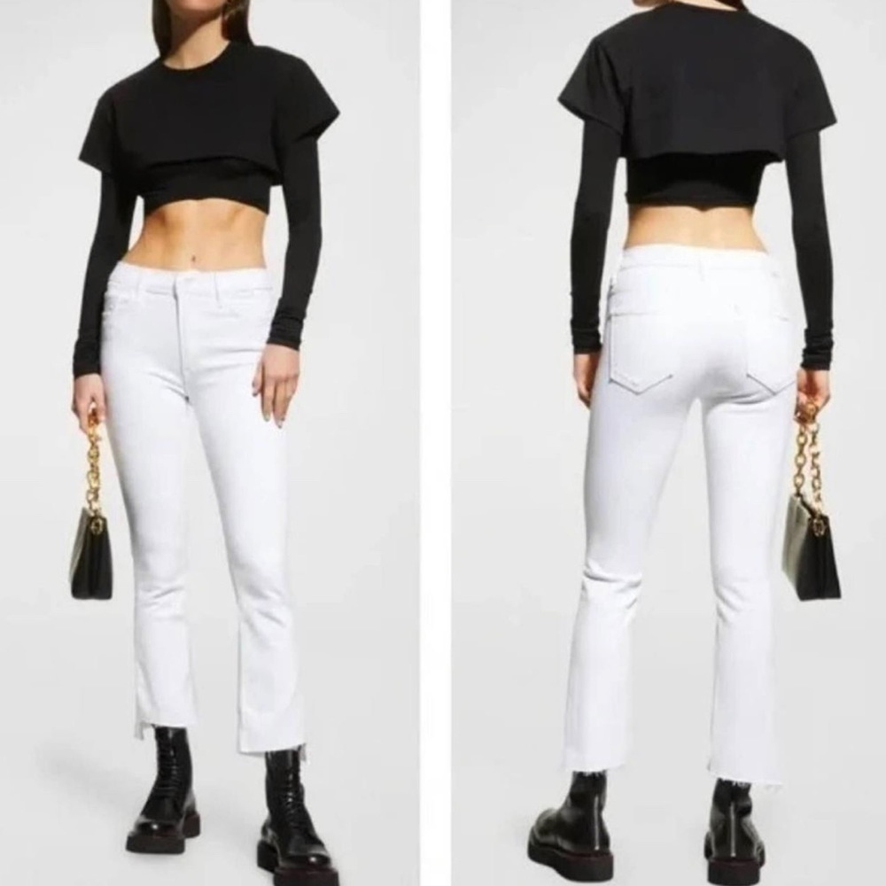 Mother Brand High Waisted Looker Ankle Fray Jeans - Fairest of them All